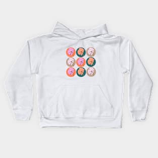 Retro Style Poppy Pop Art Kids Hoodie